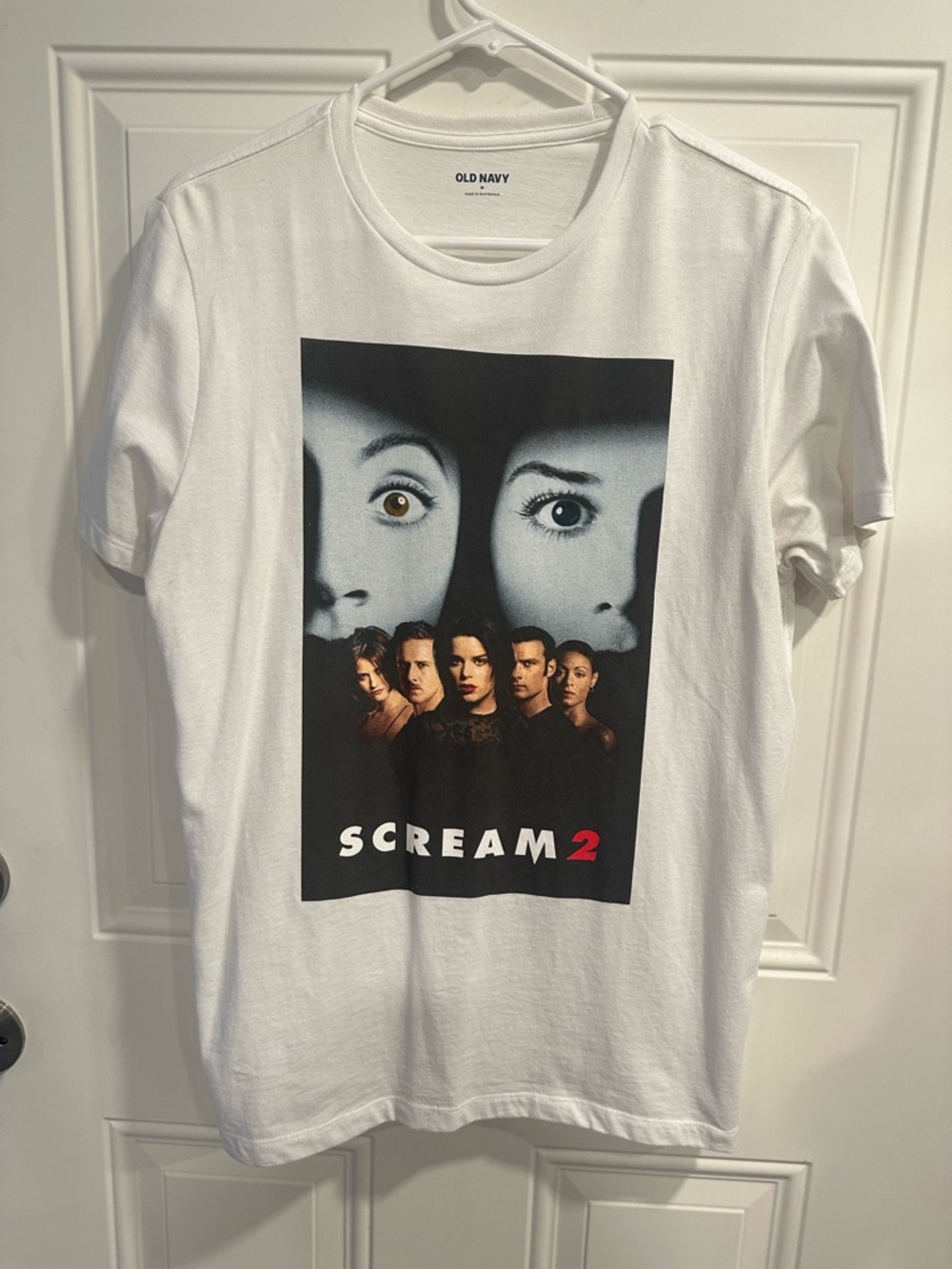 Officially licensed Old Navy Scream 2 White Unisex Tee medium Miramax ghostface